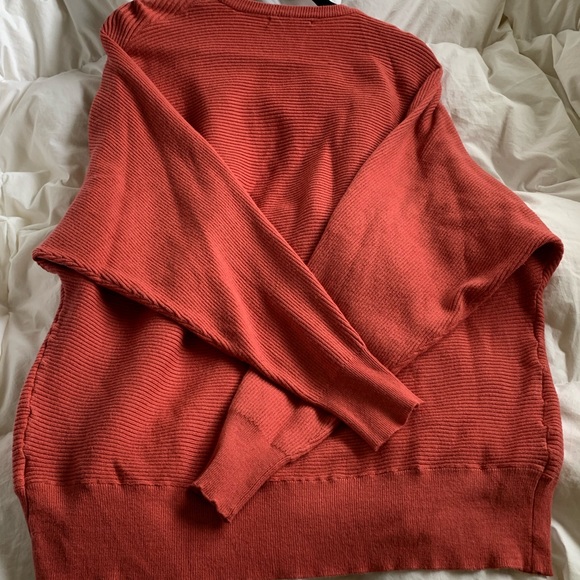 NWT T Tahari Terracotta Rose 🌹 Pink Cucoon Sweater Ribbed Button Up Cardigan💗 - Picture 4 of 12